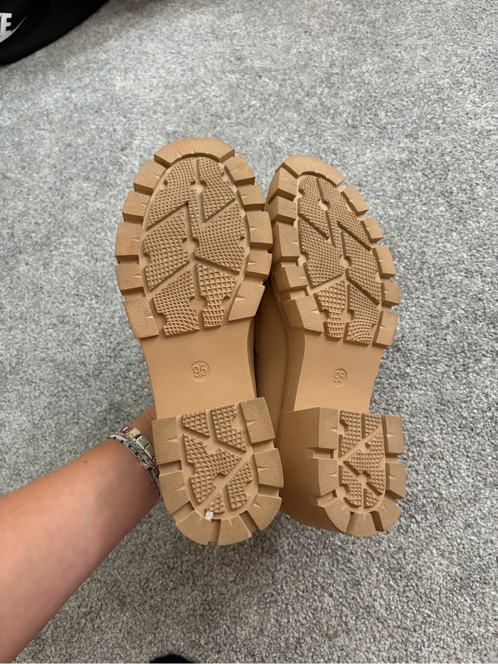 Tan Leather Penny Loafers for Women - Picture 4 of 4